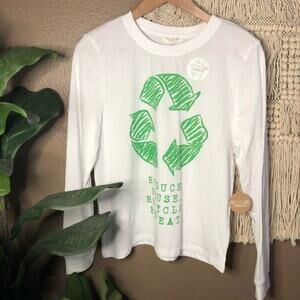 Recycled Threads Reduce Reuse Recycle Shirt LARGE